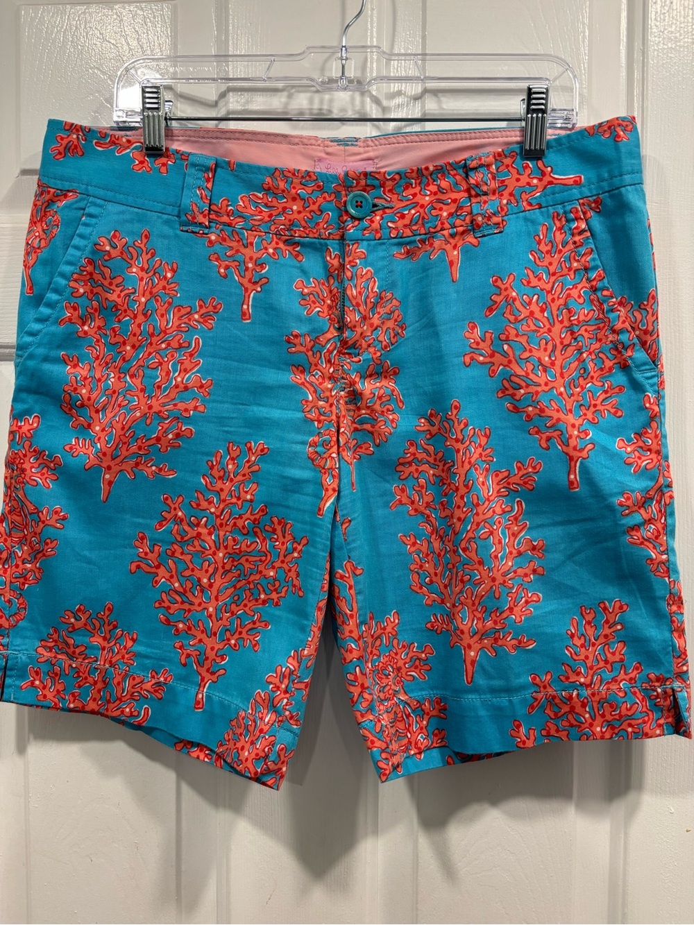 Lilly Pulitzer Coral reef Bermuda shorts 10